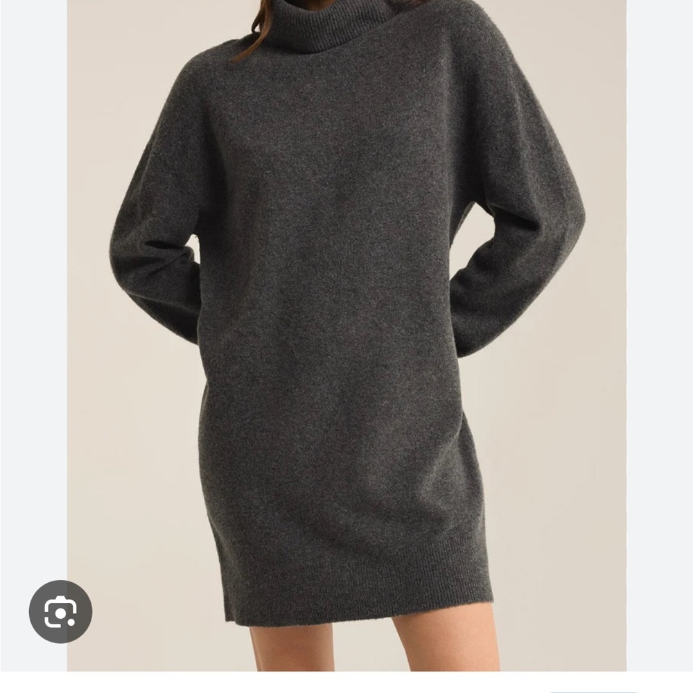 Z Supply Charcoal Heather Sweater Dress